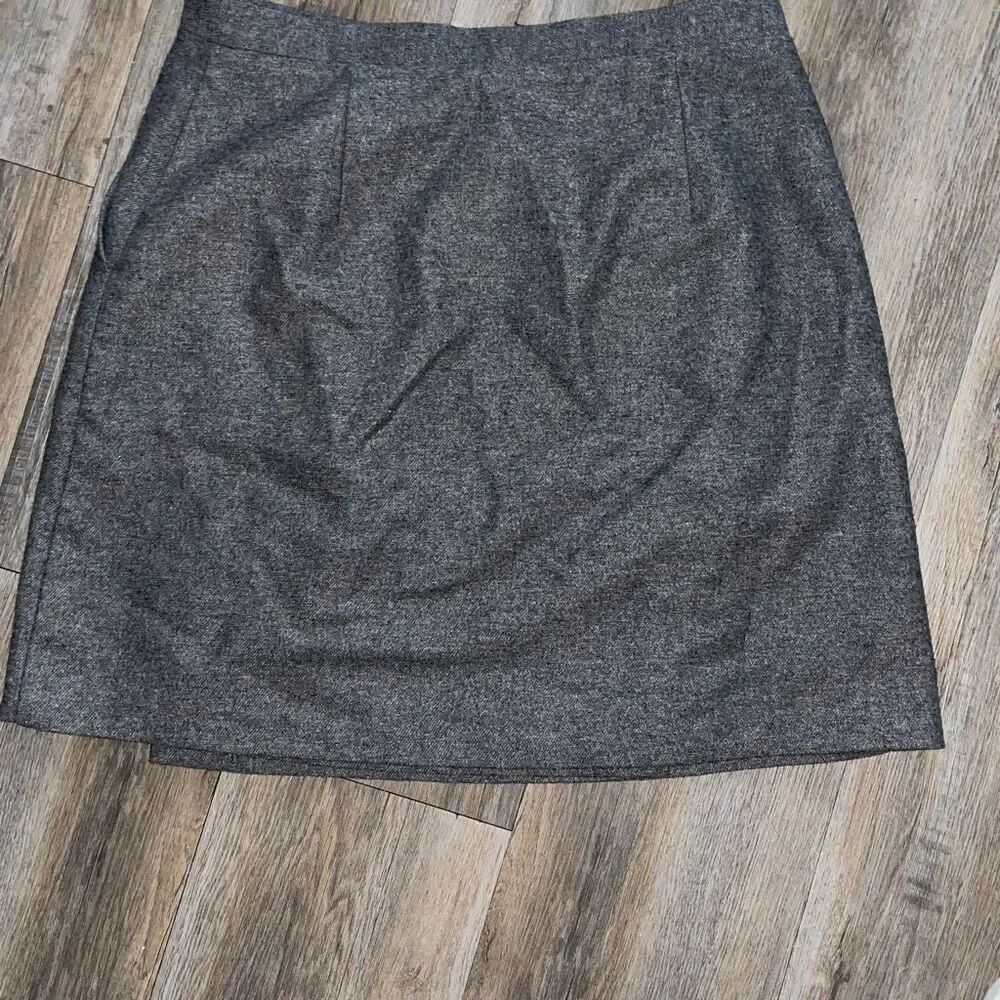 The Limited vintage gray skirt wool blend pockets size 8 EUC - Picture 5 of 6